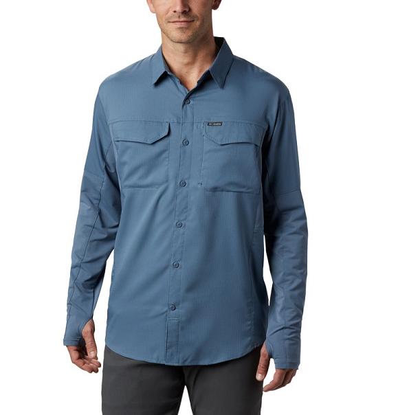 Columbia Silver Ridge Shirts Blue For Men's NZ78034 New Zealand